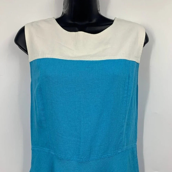 Pendleton‎ Women's Linen Blend Sleeveless Knit Dress Size 6 - Picture 3 of 12